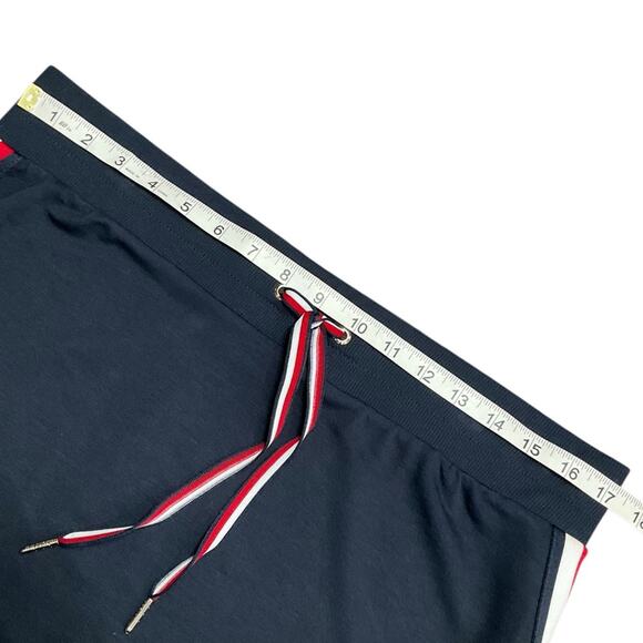 Tommy Hilfiger Women's Pencil Skirt Blue Midi Knit Stretch Size Large EUC - Picture 6 of 8